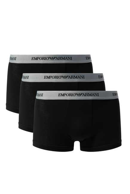 Emporio Armani Logo Boxer Briefs, Set of 3